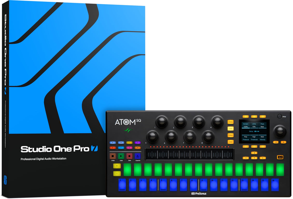 PreSonus ATOM SQ Teclado MIDI de Rendimiento, Multicolor