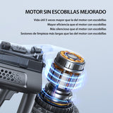 Greenote Aspiradora sin Cable,23000pa Ligero Aspiradora Inalámbrica,Aspirador Vertical con Luces LED,Multifuncional 6 en 1,Funciona 35 Mins,Peso 1,5 kg,para Suelos Duros y Alfombra de Pelo Corto