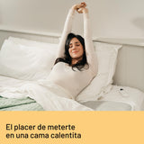 DAGA Calientacamas Doble, Sueño Cálido en tejido hipoalergénico acolchado, sistema de seguridad, 2 Niveles de Temperatura, Ahorro de consumo energético, Certificado OEKO-TEX,150x137 cm