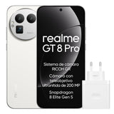 realme GT 8 Pro Smartphone 12GB+256GB, Sistema de cámara RICOH GR, Cámara con teleobjetivo ultranítida de 200 MP, Snapdragon 8 Elite Gen 5, Batería Titan de 7000 mAh, con Adaptador, Blanco