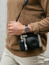 Bulova Automatic Reloj Analógico con Correa en Cuero para Hombre, Gris