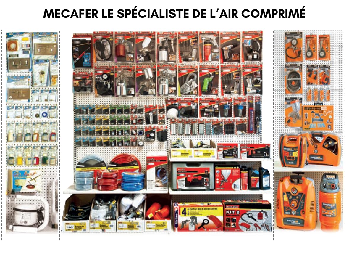 Mecafer 425523 - Compresor silencioso (24 L, 1,3 HP, 8 bar