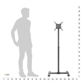 RICOO Soporte TV Base de pie Pedestal Suelo Televisión 13-42" (33–107cm) FS0522 Peana Stand inclinable Televisor LED LCD VESA 75x75-200x200
