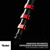 Rollei Trípode de Carbono Easy Traveler XL – 10 kg de Capacidad de Carga, construcción Estable, Ultraligero, Compacto, función de Bloqueo sin Esfuerzo