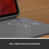 Logitech Rugged Folio para iPad (10.ª generación) Funda Protectora con Teclado con Smart Connector y Teclado a Prueba de Salpicaduras - Italian Layout
