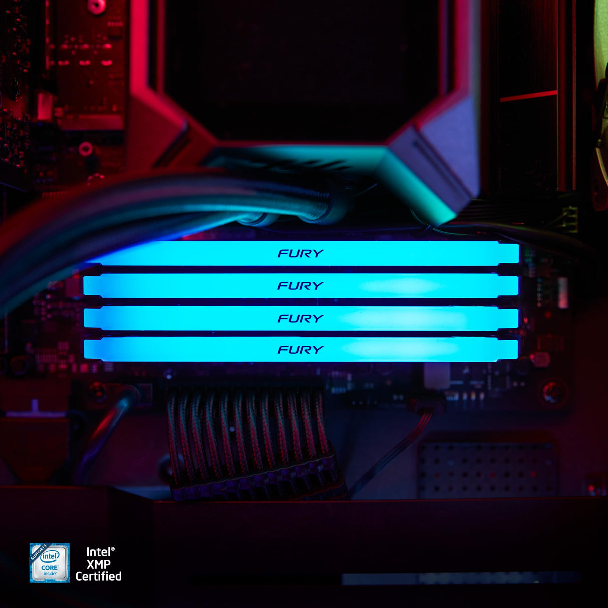Kingston Fury Beast RGB 32GB 3200MT/s DDR4 CL16 DIMM PC Memoria para Ordenadores de sobremesa KF432C16BB2A/32