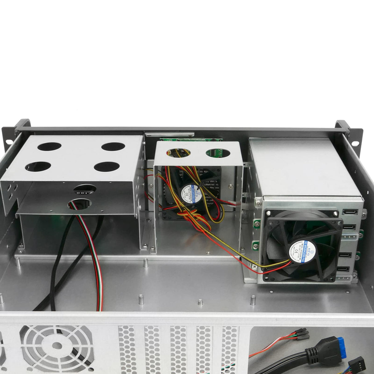 RackMatic - Caja rack 19" IPC microATX ATX 3U 2x5.25" 5x3.5" fondo 400mm