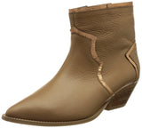 L37 HANDMADE SHOES Botines I Cuero Natural I Zapatos Hechos a Mano I Cómodo y Elegante I Here Comes The Rain I, Bota de Tobillo Mujer, Marrón Claro Dorado, 38 EU