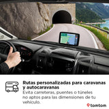 Tomtom GPS GO Camper Tour 2ª generación para Autocaravana y Caravana, Pantalla de 6" con PI para Autocaravana y Caravana, Actualización Wi-FI,Tráfico TomTom, Alertas de Zonas de peligro. Mapas Europa