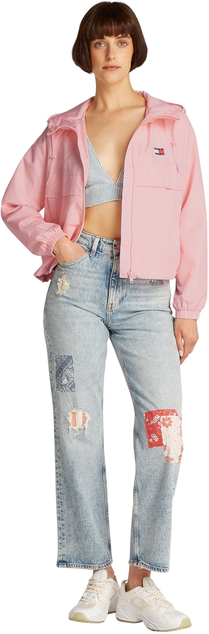 Tommy Jeans Tjw Essential Windbreaker Ext Dw0Dw20672, Mujer, Pink (Precious Pink), S