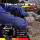 Amazfit T-Rex 2 47mm SmartWatch Reloj Deportivo Premium Multideporte con GPS Navegación en Tiempo Real Ejercicio de Fuerza 150+ Modos Deportivos Frecuencia cardíaca Monitoreo SpO2