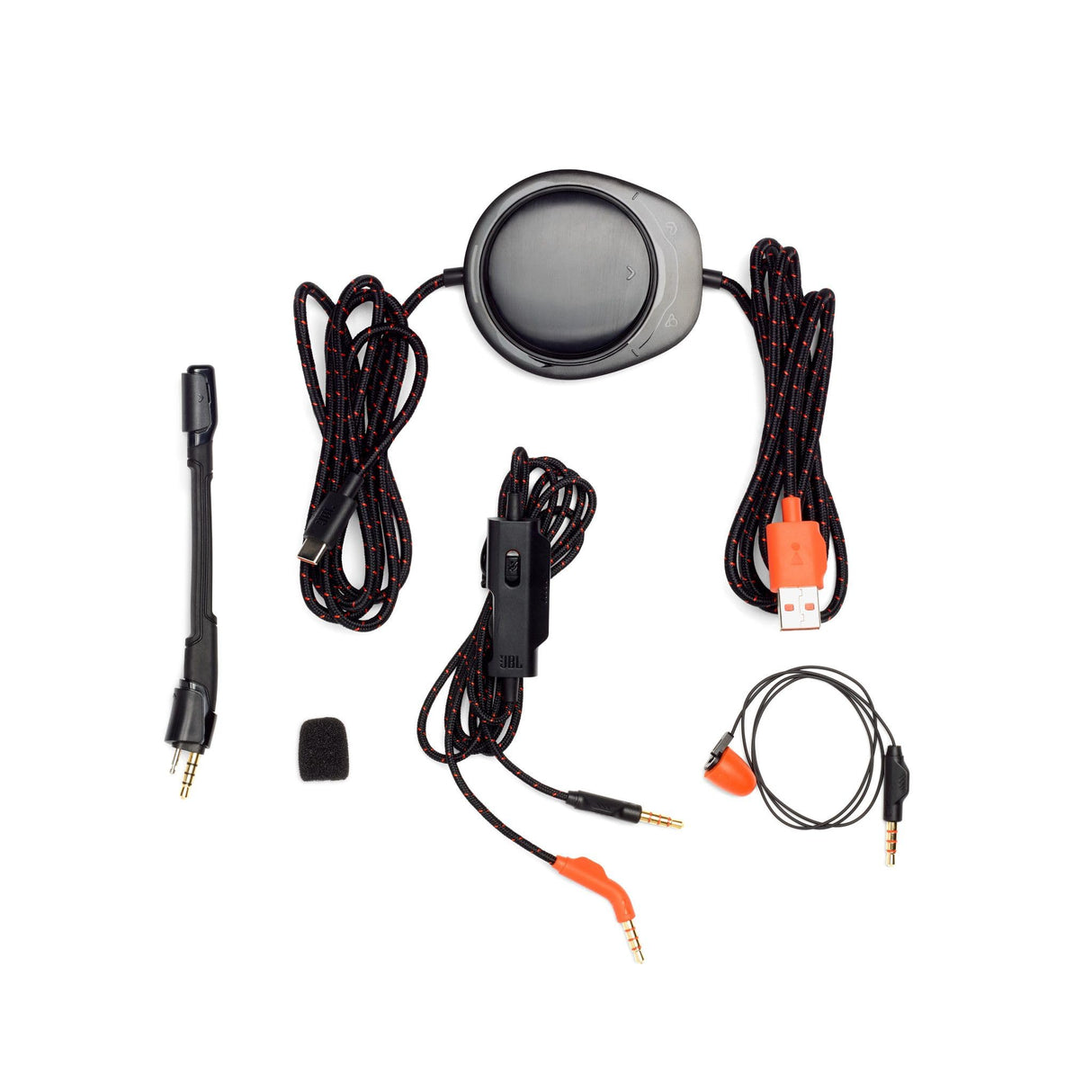 JBL Quantum ONE Auriculares para gamers con tecnología QuantumSPHERE 360 y sensor de movimiento de cabeza, diseño llamativo, compatible con PC, Playstation y Xbox, negro