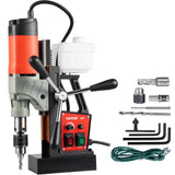 Vevor Taladro Magnético 1200W 1,57" Taladro de Base Magnética Núcleo Magnético Taladradora Magnético Profesional Taladro Magnético con Conexión al Cuello Fuerza Máxima Taladro Electromagnético