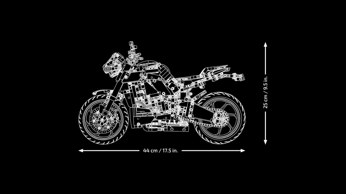 LEGO 42159 Technic Yamaha MT-10 SP, Kit de Maqueta de Moto para Adultos, Reproducción Auténtica con Motor de 4 Cilindros, Dirección Funcional y App AR, Vehículo Regalo para Hombres y Mujeres