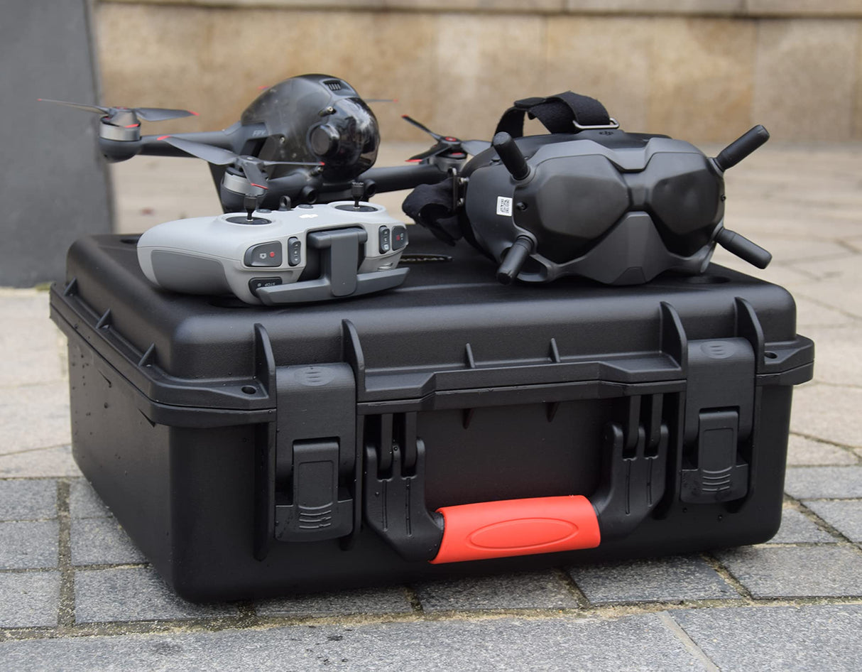 FPVtosky Maleta Profesional para dji FPV - Estuche de Transporte para dji FPV Fly More Combo - Capacidad para 5 Baterías, 2 Juegos de Hélices [Drones y Accesorios No Incluidos]