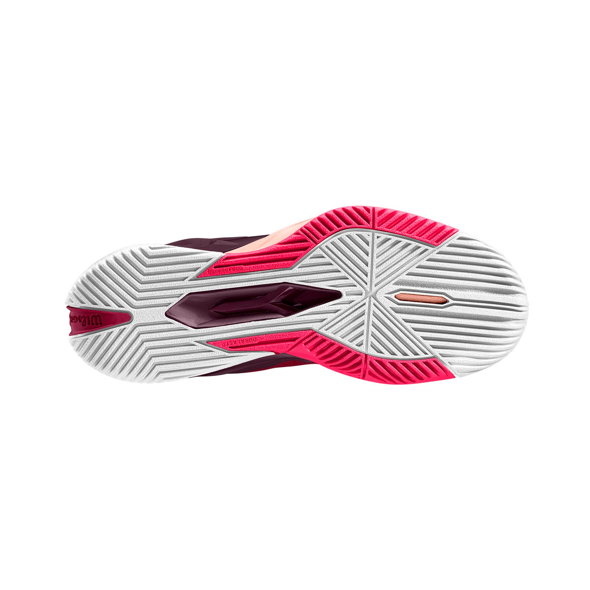 Wilson Rush Pro 4.0, Sneaker Mujer, Beet Red/White/Tropical Peach, 37 1/3 EU