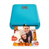 KODAK Step Impresora de fotos instantánea para smartphone - Mini portátil inalámbrica en color - Fotos adhesivas Zink 2x3” - Bluetooth compatible con iOS y Android - App de edición divertida - Azul