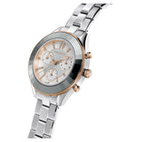 Swarovski Reloj Octea Lux Sport, Brazalete de Metal, Blanco, Acero Inoxidable
