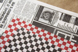 Papel antigrasa, con formato 28cm x 34cm, cajas de 3.000 unidades, Vichy Rojo