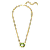 Swarovski Colgante Millenia, Cristales Verdes, Baño Tono Oro