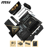MSI Placa Base Meg X870E Ace MAX, ATX. Soporta procesadores AMD Ryzen 9000/8000/7000, AM5-64MB BIOS ROM, 110A SPS VRM, Memoria DDR5 (hasta 9000+ MT/s OC), M.2 y PCIe 5.0, USB4, Wi-Fi 7, 10G LAN