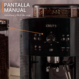 Krups Roma EA810870 - Cafetera superautomática, molinillo cónico de metal, con selección e intensidad de café, Boquilla vapor, 2 boquillas, incluye kit limpieza