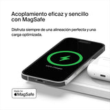 Belkin cargador MagSafe 3 en 1, certificación MFi, carga inalámbrica rápida portátil para serie de iPhone 15, iPhone 14, 13, 12, Apple Watch Series 9, 8 y posteriores, AirPods 2 y AirPods Pro