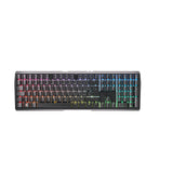 CHERRY MX 3.0S Wireless, teclado Gaming mecánico inalámbrico con iluminación RGB, distribución de teclado francés (AZERTY), conexión Bluetooth, radiofrecuencia o cable, switches MX RED, negro