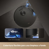 Mova Z50 Ultra Robot Aspirador 19000Pa Succión con mopa, Limpieza con Agua Fresca y 18N Presión, Autolimpieza con Agua Caliente 75℃, Mopa Levantable, Navegación DToF+IA RGB, Autovaciado
