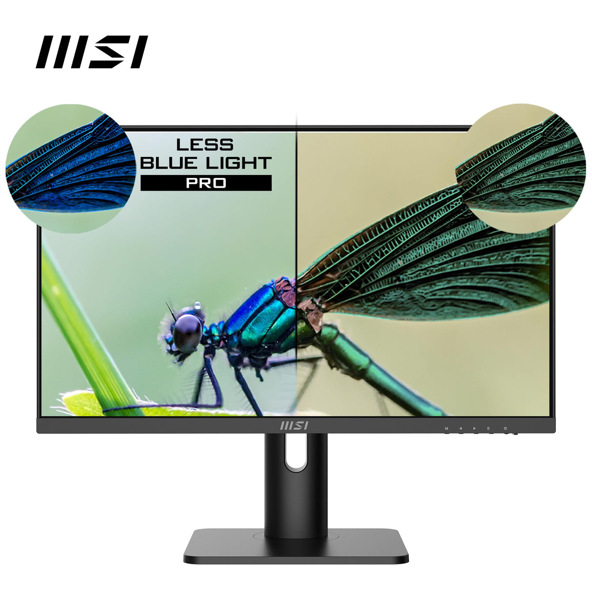 MSI Pro MP243XP Monitor de Oficina Full HD de 23,8'', Panel IPS 1920 x 1080, 100 Hz, Pantalla Agradable a la Vista, Montaje VESA, Altavoces Integrados, Soporte Kit de Pantalla, HDMI 1.4, DP 1.2a