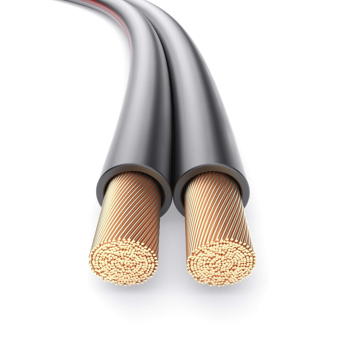 PureLink cable de altavoz cable de altavoz OFC 2x4,00mm² 0,20mm, 30,0m, cable de cobre puro para recintos de alta fidelidad subwoofers, cable de audio con etiquetado de polaridad, negro
