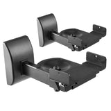 RICOO Soporte Altavoz para Pared (2 Piezas) Giratorio Inclinable Brazo para bafles Wall-Mount Universal LH051-B Negro