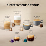 Nespresso De'Longhi Gran Lattissima EN640.W, Cafetera Automática, Cafetera de Cápsulas Monodosis, Leche Espumada Automática, Presión 19 Bares, Cappuccino, Latte, 1400W, Blanco Fresco Vitalidad