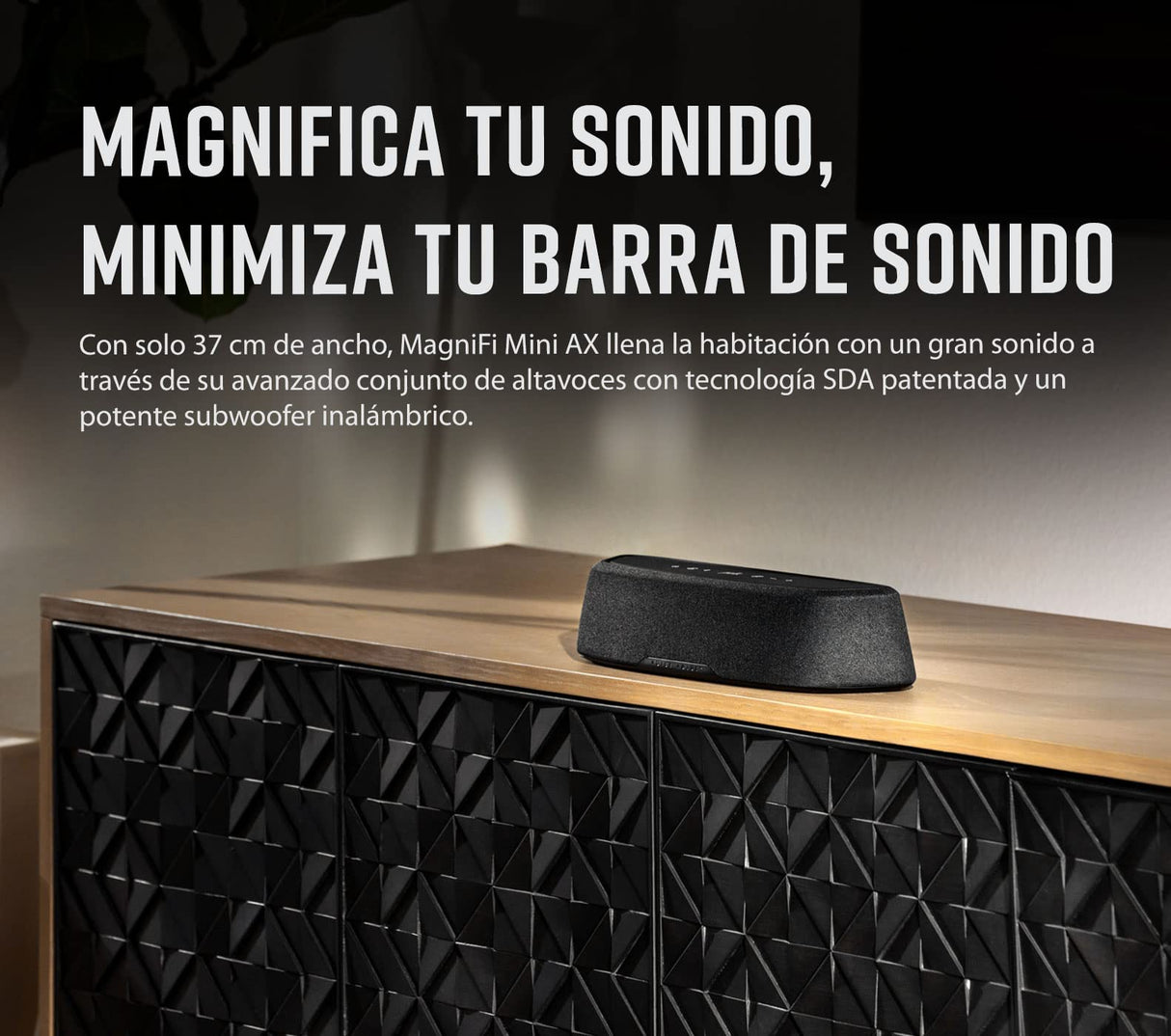 Polk Audio MagniFI Mini AX Barra de Sonido 2.1 con Tecnología Dolby Atmos
