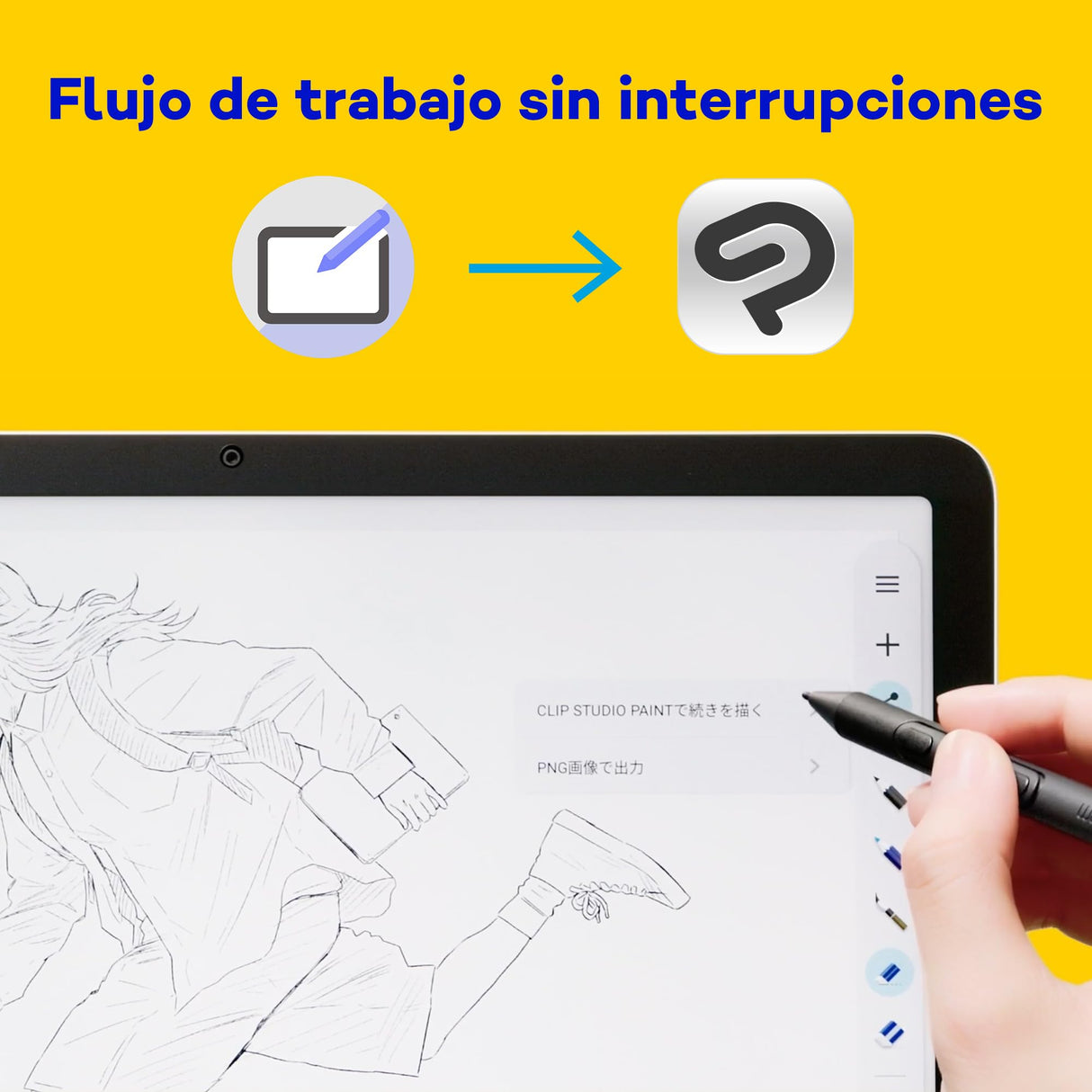 Wacom MovinkPad 11, Tablet Android 14 (11″) para jóvenes creativos, con Wacom Pro Pen 3, Pantalla nítida, Cristal antirreflejos, cámaras Frontal/Trasera y apps Creativas preinstaladas.