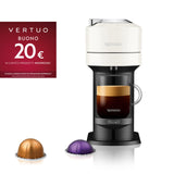 De'Longhi Cafetera Nespresso Vertuo Next, Cafetera Express de Cápsulas de Café Superautomática, Máquina de Café con Wifi y Bluetooth, ENV120.W, Blanco