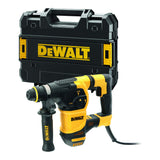 DEWALT D25333K-QS - Martillo Perforador SDS-Plus 30 mm, 950W, 3.5 J, 0-1,150 rpm, 0-4,300 IPM, Sistema de Control de Vibración, Incluye Maletín de Transporte, Empuñadura y Tope de Profundidad
