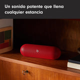 Beats Pill (Última versión)– Altavoz Bluetooth portátil, hasta 24 Horas de batería, Resistente al Agua, Compatible con Apple y Android, Sonido Potente para el hogar, Exteriores y Viajes– Rojo Fuego
