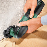 Bosch Multiherramienta PMF 220 CE Set,3 hojas de sierra, placa lijadora, set de hojas de lija, rascadora flexible, cuchilla, tope de profundidad, sistema de aspiración, maletín (220W)