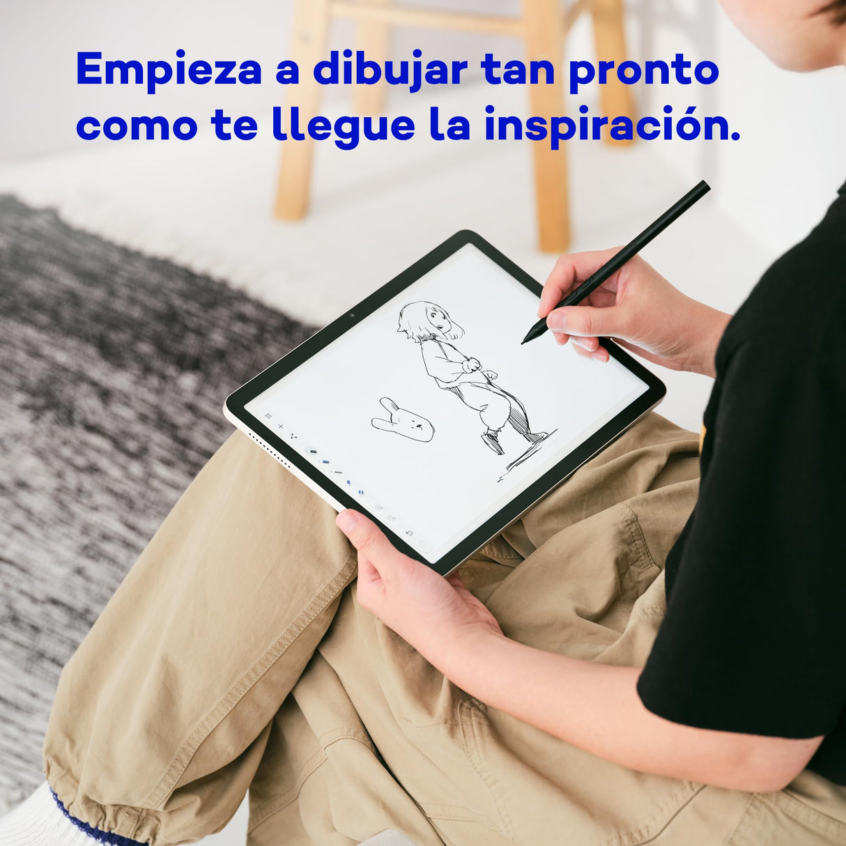 Wacom MovinkPad 11, Tablet Android 14 (11″) para jóvenes creativos, con Wacom Pro Pen 3, Pantalla nítida, Cristal antirreflejos, cámaras Frontal/Trasera y apps Creativas preinstaladas.