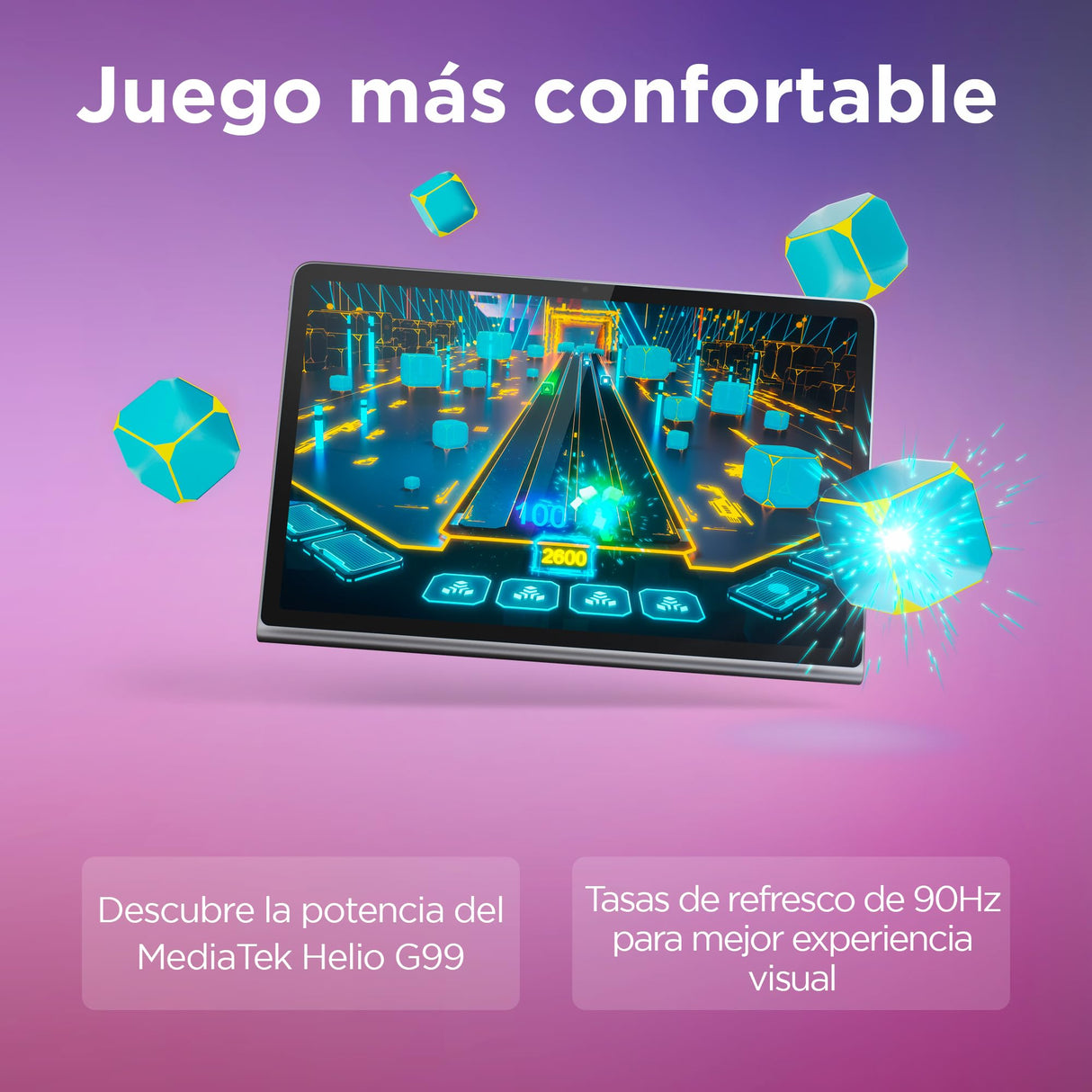 Lenovo Tab Plus - Tablet de 11.5" 2K 2000 x 1200 px IPS (MediaTek Helio G99 Octa Core, 8 GB RAM, 128 GB, 90 Hz, 8 Altavoces JBL Dolby Atmos, WiFi 5 + Bluetooth 5.2, Android 14) - Color Gris Luna