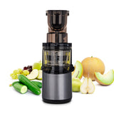 Bio Chef Atlas Whole Slow Juicer Pro – Extractor de zumos, 350W, 40 RPM, Licuadora Prensado en Frío. Garantía de por Vida en el Motor. (Plata)