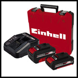 Einhell Taladro percutor con batería TE-CD 18/50 Li-i BL (2+4Ah) Power X-Change (18V, 50 Nm, motor sin escobillas, incl.1 batería de 2,0Ah y de 4,0 Ah y cargador rápido)