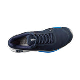 Wilson Rush Pro 4.0 Clay, Sneaker Hombre, Navy Blazer/White/Lapis Blue, 41 1/3 EU