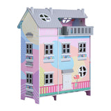 Olivia's Little World Teamson Kids Casa De Muñecas De Madera, Muñecas De 3,5" & 11 Accesorios TD-13361A