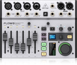 Behringer FLOW 8 Mezclador Digital De 8 Entradas Con Control De Audio Y De Aplicaciones Por Bluetooth, Faders De Canal De 60 Mm, 2 Procesadores De Efectos Y Una Interfaz USB/De Audio