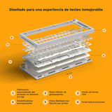 Glorious Gaming GMMK PRO 75% Barebones (solo carcasa) - Teclado gaming mecánico modular, TKL, carcasa de 1,5 kg, RGB, personalizable, switches de 5 pines, distribuciones internacional / ISO - Blanco