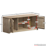 Panama Mueble para televisor con 2 Puertas y 1 Estante, Madera, Verde Pino, Dimensions (L*W*H): 120.0 x 40 x 50 cm