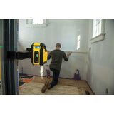 STANLEY Nivel Láser Línea 360° y Línea Vertical, Luz Verde, IP50 Impermeable, Rosca Doble 1/4", Alcance 25m, Precisión +/- 4mm, Revestimiento Reforzado, Bloqueo de Péndulo, STHT77594-1