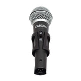 Cascha HH 5080 Stage - Micrófono dinámico para escenario con interruptor de encendido/apagado, incluye cable XLR de 3 m y abrazadera de micrófono, ideal para conciertos y espectáculos en directo y